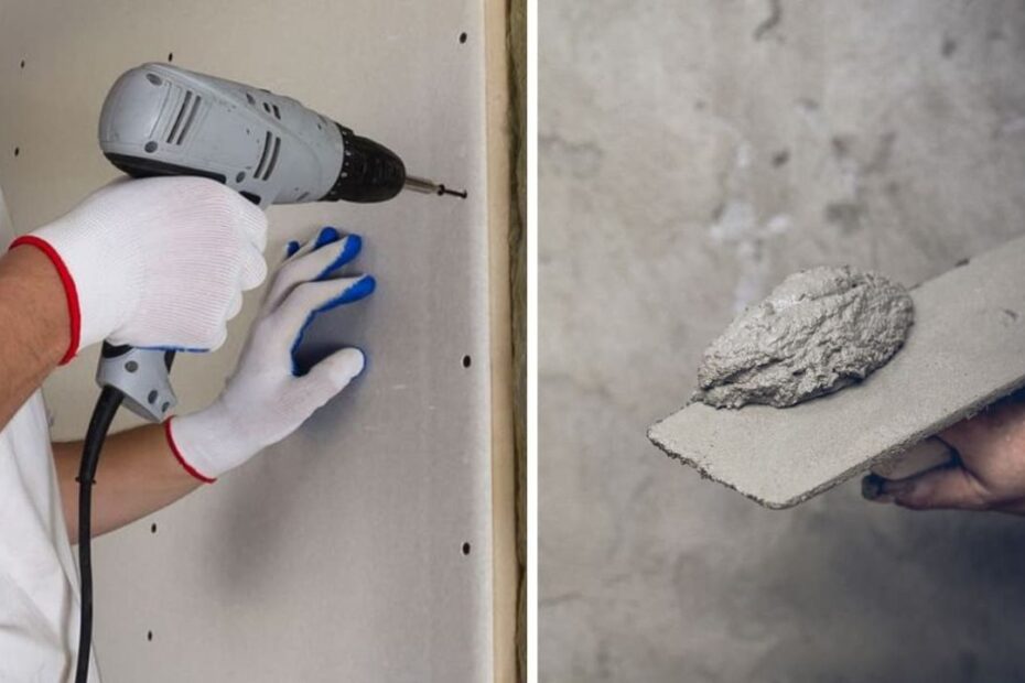 Drywall vs Plaster